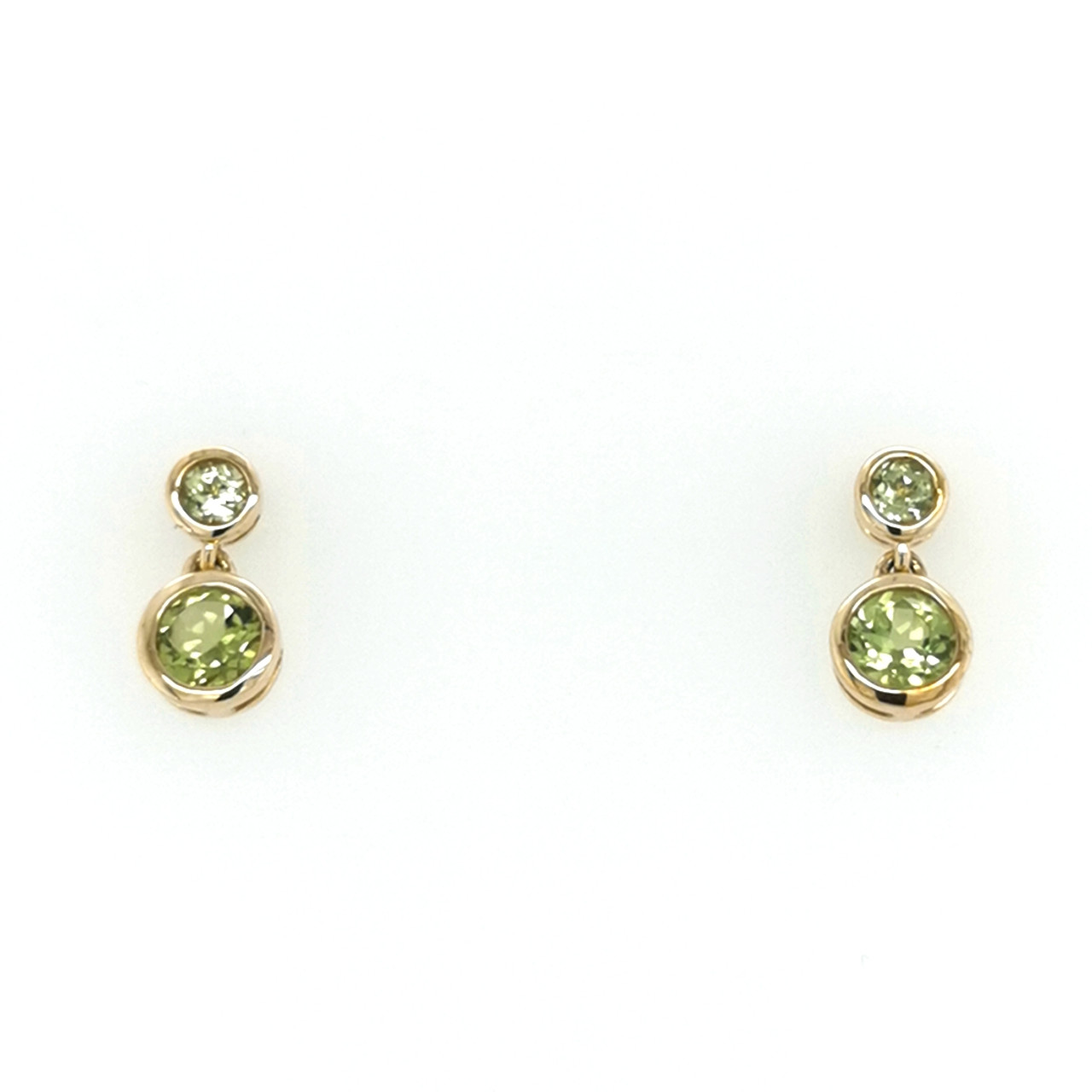 Peridot Drop Earrings - Intini Jewels