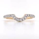 18ct Yellow Gold 0.21ct Shaped Diamond Wedding Ring diamond ring engagement ring belfast wedding ring eternity ring diamond jewellery