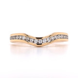 18ct Rose Gold 0.20ct Shaped Diamond Wedding Ring diamond ring engagement ring belfast wedding ring eternity ring diamond jewellery