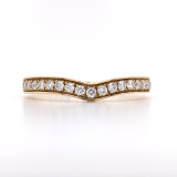 18ct Yellow Gold 0.31ct Shaped Diamond Wedding Ring murray co jewellers belfast wedding rings