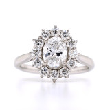 Platinum 1.51ct Oval Diamond Cluster Engagement Ring diamond ring engagement ring belfast wedding ring eternity ring diamond jewellery Platinum 1.51ct Oval Diamond Cluster Engagement Ring diamond ring engagement ring belfast wedding ring eternity ring diamond jewellery