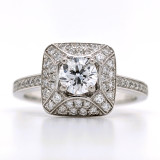 platinum vintage style diamond engagement ring murray co jewellers belfast