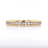 18ct Yellow Gold 0.25ct Channel Set Diamond Wedding Ring murray co jewellers belfast wedding rings eternity rings