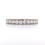 18ct Yellow Gold Milgrain 0.50ct Pavé Set Diamond Wedding Ring murray co jewellers wedding rings eternity rings