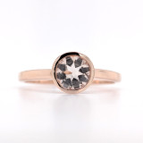 9ct Rose Gold 0.65ct Morganite Rub Over Set Solitaire Ring murray co jewellers belfast engagement rings wedding rings gemstone rings