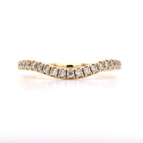 18ct Yellow Gold 0.24ct Diamond Shaped Claw Set Wedding Ring murray co jewellers belfast