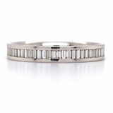 Platinum 0.53ct Channel Set Baguette Diamond Wedding Ring murray co jewellers belfast