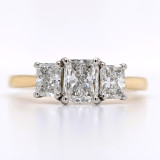 18ct Yellow Gold 1.02ct Radiant Diamond 3 Stone Ring murray co jewellers belfast 18ct Yellow Gold 1.02ct Radiant Diamond 3 Stone Ring murray co jewellers belfast