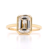 18ct Yellow Gold 2.01ct Lab Grown Emerald Cut Diamond Ring murray co jewellers belfast engagement rings wedding rings gemstone rings jewellery