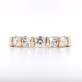 14ct Yellow Gold 1.00ct 5 Stone Diamond Bar Set Eternity Ring murray co jewellers belfast eternity rings engagement rings