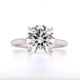 Platinum 3.11ct Lab Grown Diamond Hidden Halo Solitaire Ring murray co jewellers belfast engagement rings