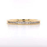 18ct Yellow Gold 0.10ct Diamond Channel Set Wedding Ring murray co jewellers belfast wedding rings eternity rings