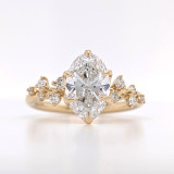 18ct Yellow Gold 2.05ct Lab Grown Oval Diamond Solitaire Ring murray co jewellers belfast engagement rings