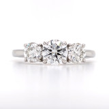 Platinum 1.52ct Round Brilliant Diamond Graduated 3 Stone Ring murray co jewellers belfast engagement rings