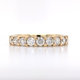 18ct Yellow Gold 1.00ct Diamond Claw Set Wedding Ring murray co jewellers belfast wedding rings eternity rings