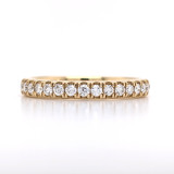 18ct Yellow Gold 0.35ct Diamond Claw Set Wedding Ring murray co jewellers belfast wedding rings eternity rings