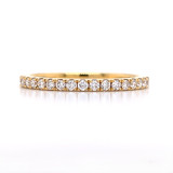 18ct Yellow Gold 0.25ct Diamond Claw Set Wedding Ring murray co jewellers belfast wedding rings