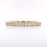 18ct Yellow Gold 0.25ct Diamond Claw Set Wedding Ring murray co jewellers belfast wedding rings eternity rings
