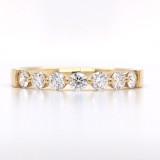 18ct Yellow Gold 0.50ct Round Brilliant Diamond 7 Stone Ring murray co jewellers belfast eternity rings wedding rings