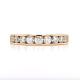 18ct Yellow Gold 0.75ct Diamond Channel Set Wedding Ring murray co jewellers belfast