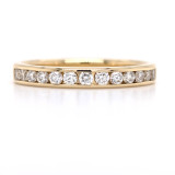 18ct Yellow Gold 0.33ct Diamond Channel Set Wedding Ring murray co jewellers belfast wedding rings eternity rings