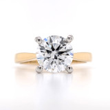 18ct Yellow Gold 2.30ct Round Brilliant Diamond Solitaire Ring murray co jewellers belfast engagement rings