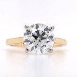 18ct Yellow Gold 3.00ct Round Brilliant Diamond Solitaire Ring murray co jewellers belfast engagement rings