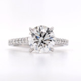Platinum 2.35ct Lab Grown Round Brilliant Diamond Solitaire Ring murray co jewellers belfast engagement rings