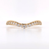 18ct Yellow Gold 0.24ct Diamond Fancy Shaped Wedding Ring murray co jewellers belfast wedding rings eternity rings
