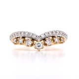 18ct Yellow Gold 0.35ct Diamond Fancy Shaped Wedding Ring murray co jewellers belfast