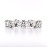 Platinum 1.01ct Lab Grown Mixed Cut Diamond Eternity Ring murray co jewellers belfast eternity rings