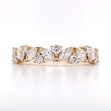 18ct Yellow Gold 1.02ct Lab Grown Diamond Mixed Cut Eternity Ring murray co jewellers belfast eternity rings