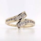 9ct Yellow Gold 0.50ct Diamond Split Graduated Eternity Ring murray co jewellers belfast