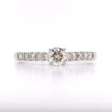 9ct White Gold 0.50ct Round Brilliant Diamond Solitaire Ring murray co jewellers belfast engagement rings