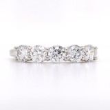 Platinum 1.03ct Lab Grown Diamond 5 Stone Ring murray co jewellers belfast eternity rings