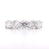 Platinum 1.54ct Lab Grown Diamond 5 Stone Ring murray co jewellers belfast eternity rings