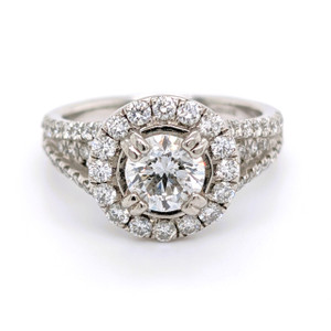 Platinum 2.10ct Diamond Cluster Ring diamond ring engagement ring belfast wedding ring eternity ring diamond jewellery