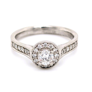 Platinum 0.55ct Diamond Cluster Engagement Ring diamond ring engagement ring belfast wedding ring eternity ring diamond jewellery