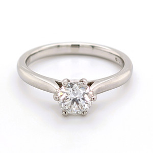 Platinum 0.80ct 6 Claw Brilliant Solitaire diamond ring engagement ring belfast wedding ring eternity ring diamond jewellery