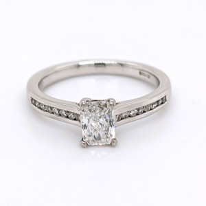 Platinum 0.65ct Radiant Cut Diamond Solitaire Engagement Ring diamond ring engagement ring belfast wedding ring eternity ring diamond jewellery