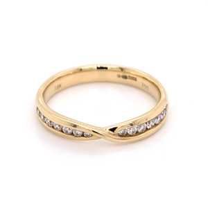 18ct Yellow Gold 0.25ct Channel Set Bow Tie Diamond Wedding Ring diamond ring engagement ring belfast wedding ring eternity ring diamond jewellery
