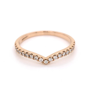 18ct Rose Gold 0.20ct Shaped Diamond Set Wedding Ring diamond ring engagement ring belfast wedding ring eternity ring diamond jewellery