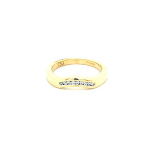 18ct Yellow Gold 0.10ct Channel Set Shaped Diamond Wedding Ring diamond ring engagement ring belfast wedding ring eternity ring diamond jewellery