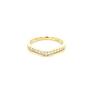 18ct Yellow Gold 0.31ct Shaped Diamond Wedding Ring diamond ring engagement ring belfast wedding ring eternity ring diamond jewellery