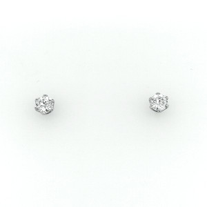 18ct White Gold 0.50ct 6 Claw Diamond Solitaire Earrings diamond ring engagement ring belfast wedding ring eternity ring diamond jewellery