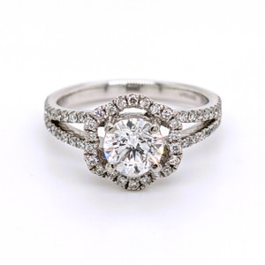 Platinum 1.61ct Flower Style Diamond Cluster Ring diamond ring engagement ring belfast wedding ring eternity ring diamond jewellery