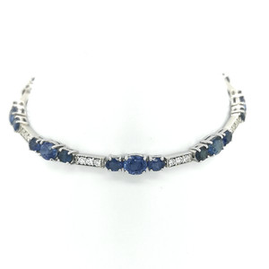 18ct white gold sapphire and diamond bracelet murray co jewellery belfast