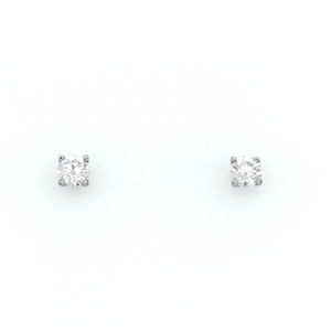 18ct White Gold 0.80ct 4 Claw Diamond Solitaire Stud Earrings murray co jewellers belfast