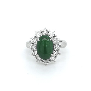 platinum jade and diamond cluster ring murray co jewellers belfast platinum jade and diamond cluster ring murray co jewellers belfast