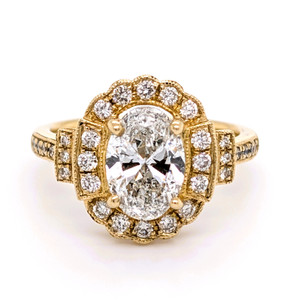 18ct yellow gold fancy oval diamond cluster engagement ring murray co jewellers belfast 18ct yellow gold fancy oval diamond cluster engagement ring murray co jewellers belfast